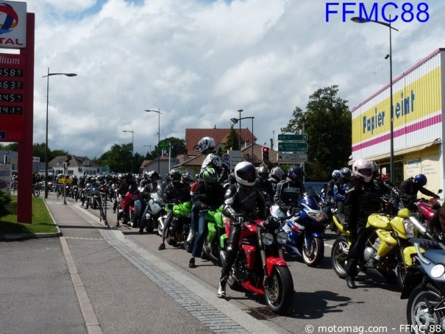 Manifestation à Epinal : 800 motos et 1000 motards