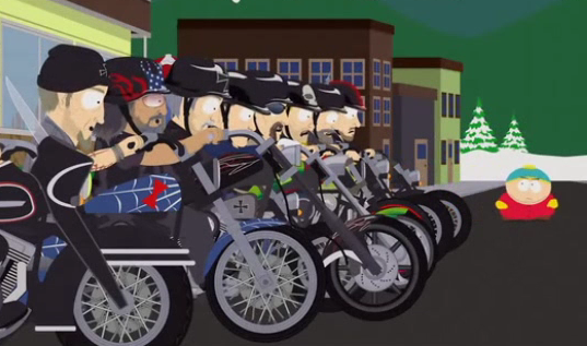 Les motards vus par South Park