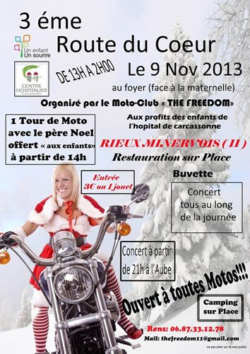 Solidarité à Carcassonne : le Père Noël à moto en avance (...)