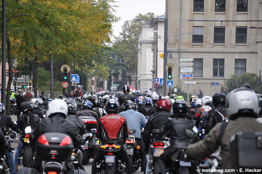 Manifestation FFMC à Mulhouse : plus de 500 motards (...)