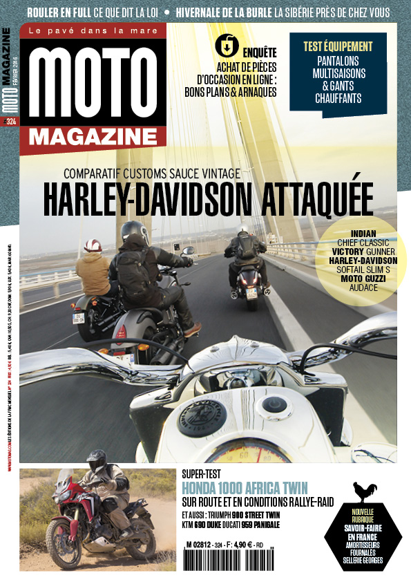 Le Moto Magazine n°324 de février 2016 est en vente