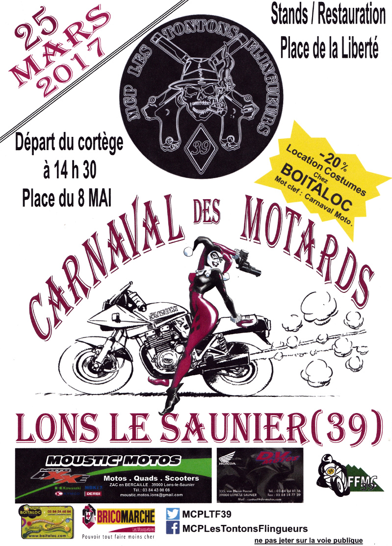 Carnaval des motards à Lons le Saunier (39)