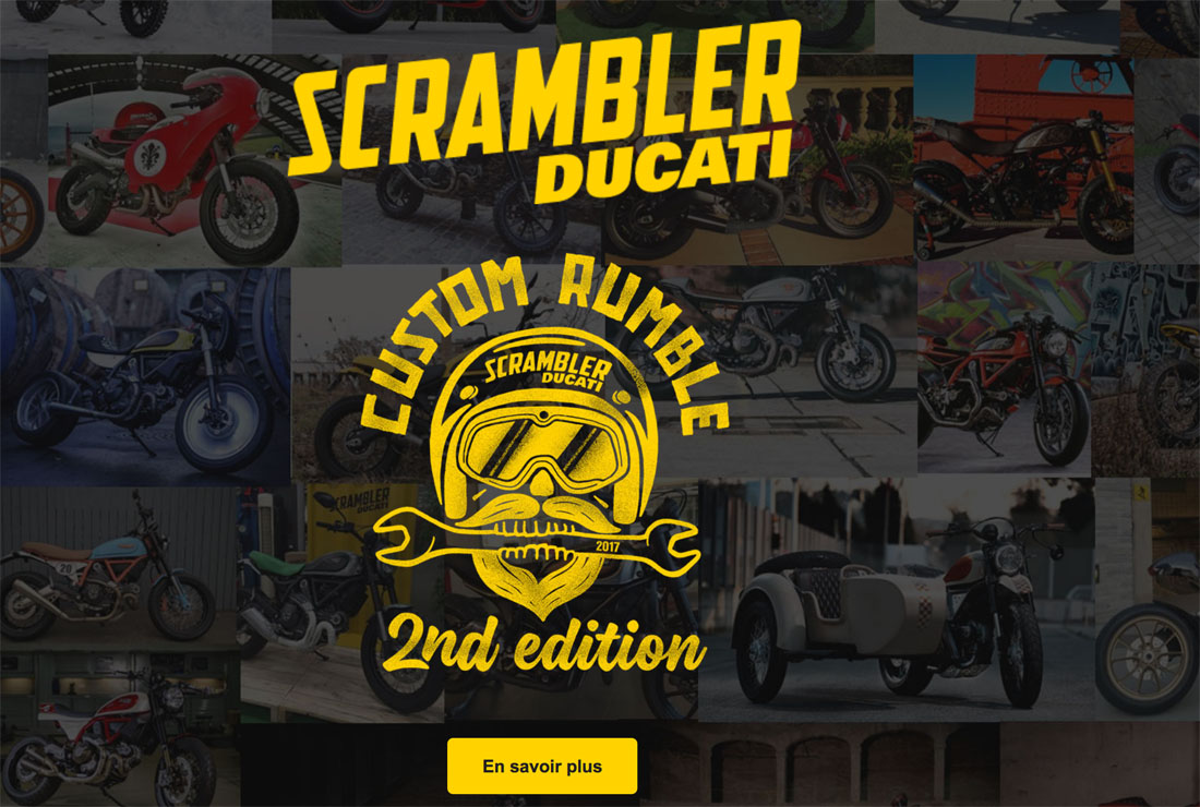 Ducati relance Custom Rumble, concours de prépa (...)