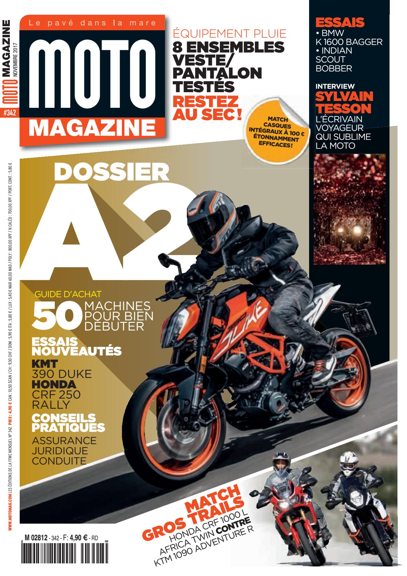 Moto Magazine n°342 - Novembre 2017
