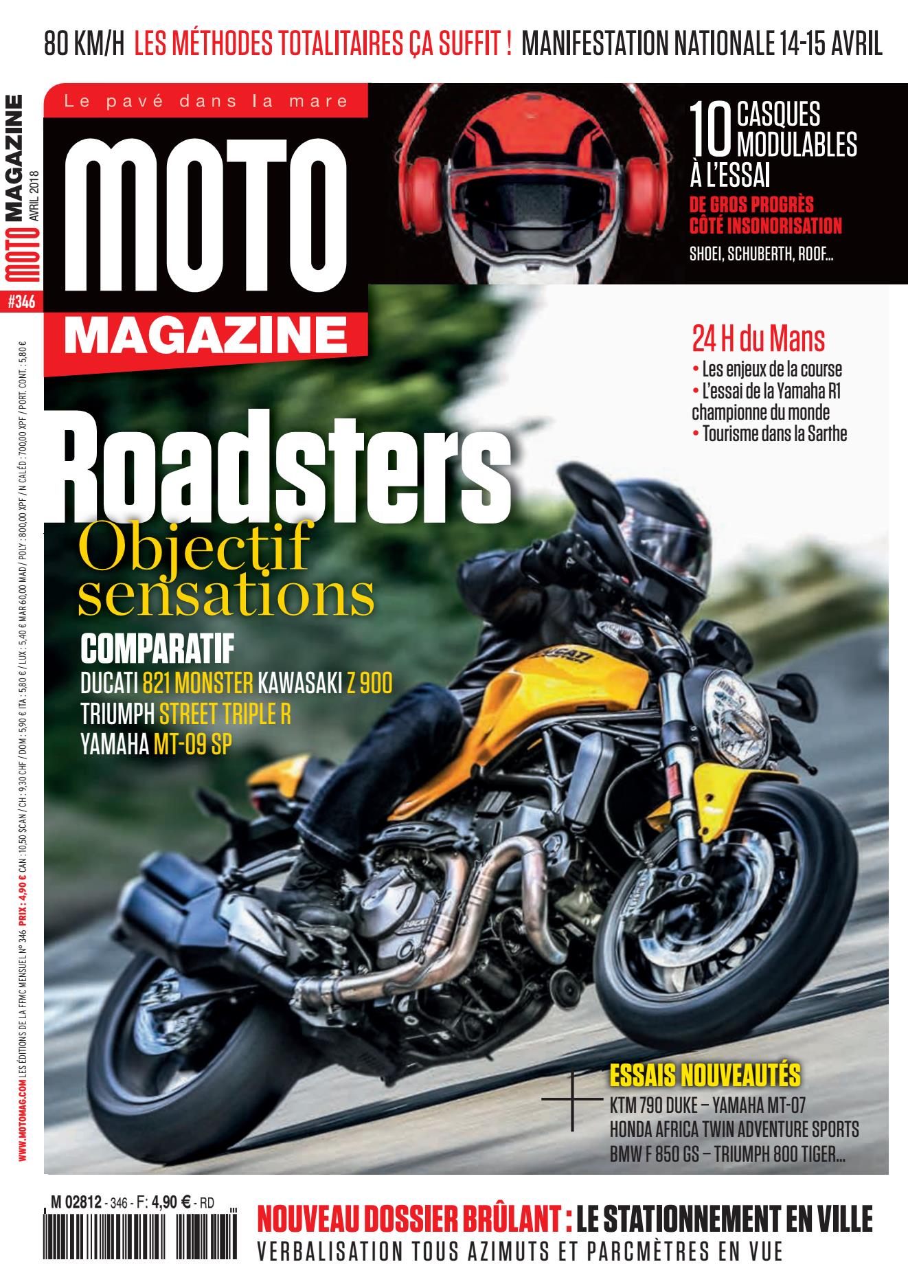 Moto Magazine n°346 - Avril 2018