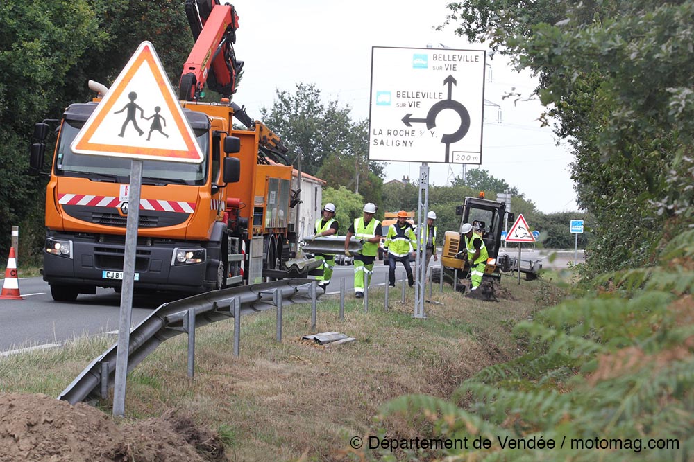 La Vendée supprime 3 km de glissières