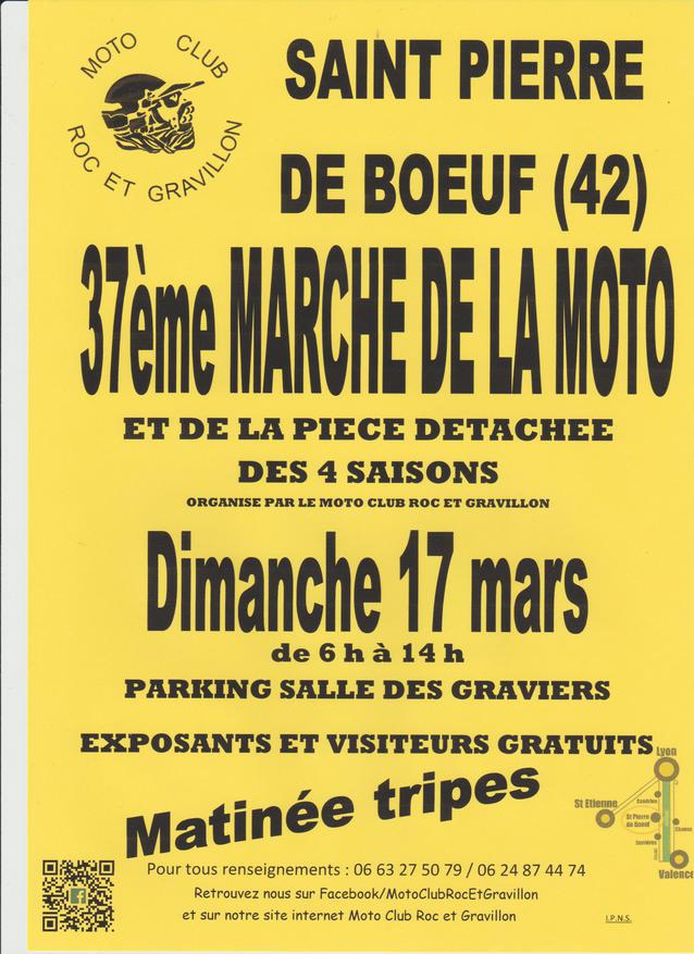 37e marché de la moto de Saint-Pierre-de-Bœuf (Loire)