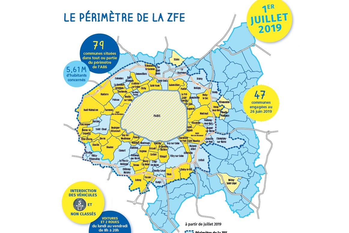 Interdiction de circulation sur 47 communes franciliennes.