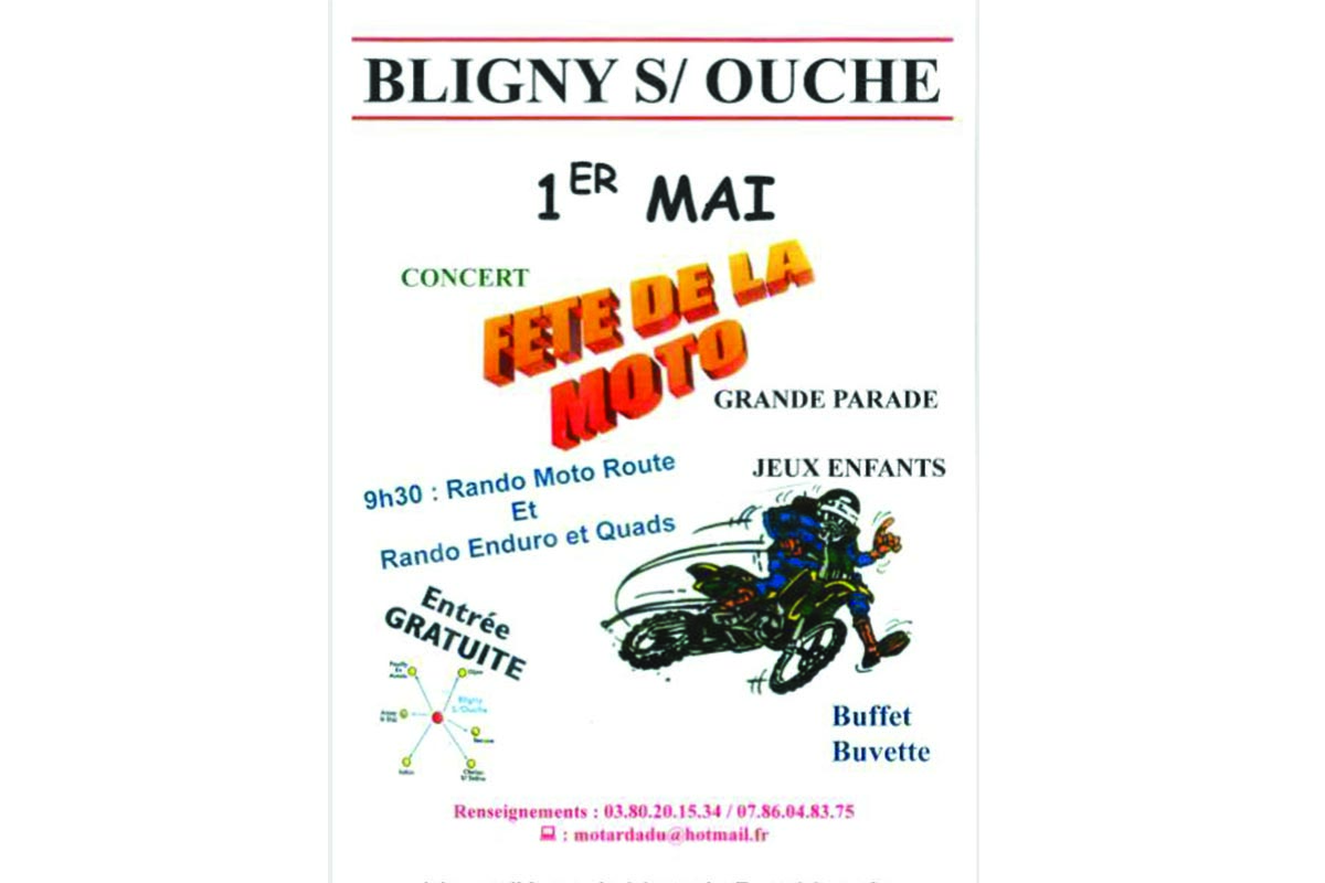 22e fête de la moto de Bligny-sur-Ouche (Côte-d'Or)