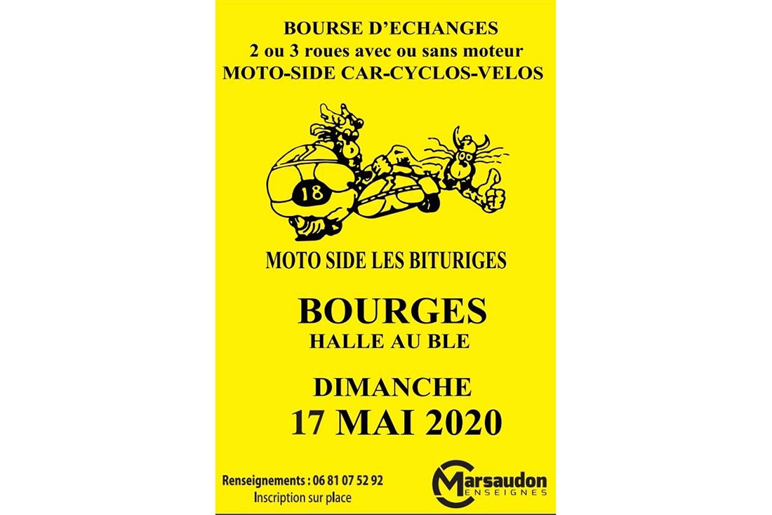 ANNULÉ. Bourse moto de Bourges (Cher)