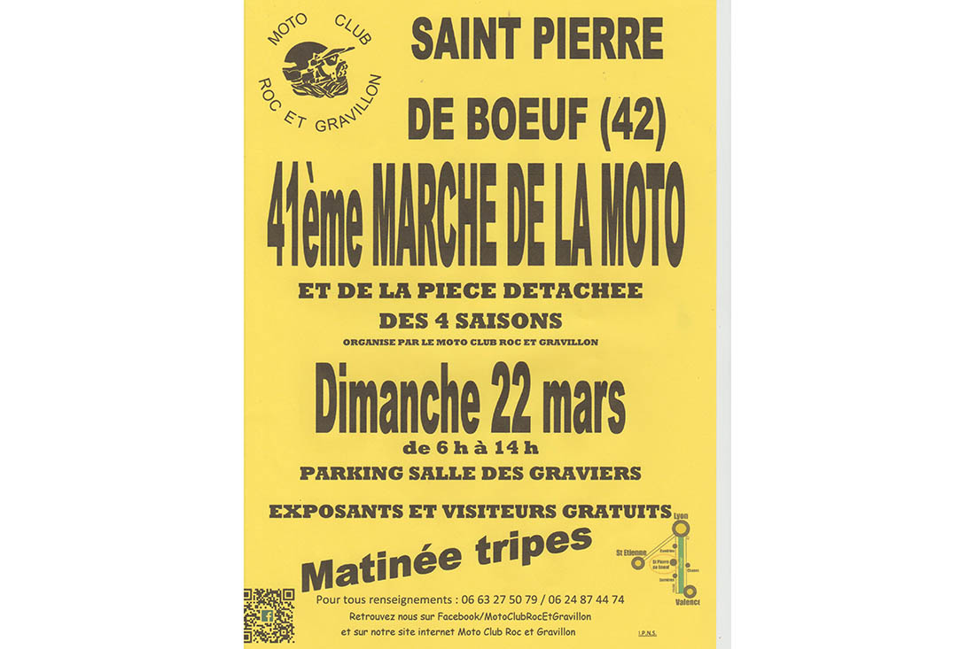 41e marché moto de Saint-Pierre-de-Boeuf (Loire)