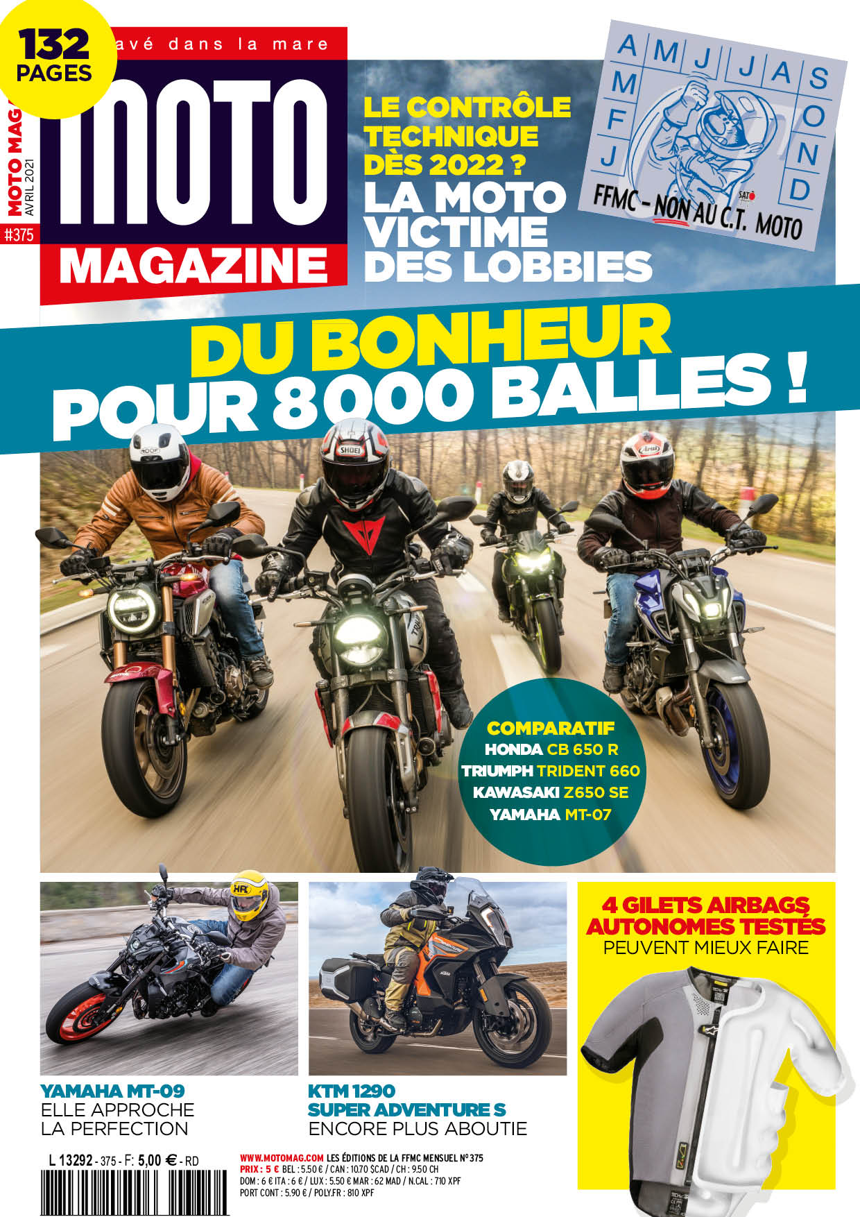 Moto Magazine n° 375 - Avril 2021