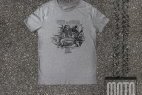 T-shirt moteur twin en L italien Gris chiné (25 (...)