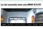 La vie courante avec une BMW K75 RT