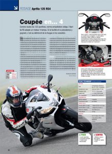 Moto Mag sept 2011 : Aprilia 125 4-temps
