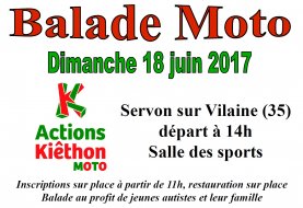 16e balade moto Actions Kiêthon à Servon-sur-Vilaine (...)
