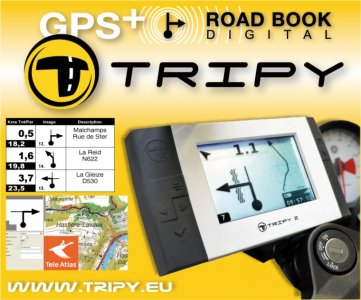 Tripy II : GPS + Road Book digital avec logiciel de traçage d’itinéraire