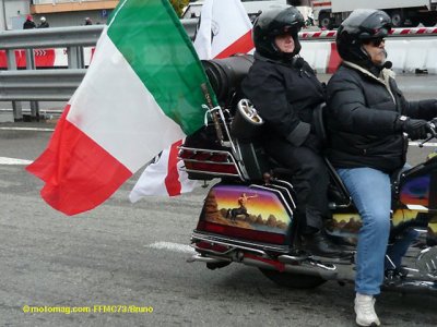 Hommage à Spadino : motards transfrontalier