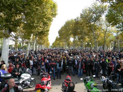 Manif moto Périgueux (24) : 750 motards en colère