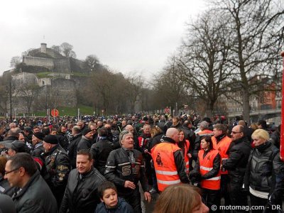 Manif belge : beaucoup de motards en colère