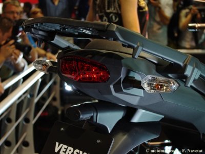 Milan-Kawasaki Versys 1000 : la touche LED