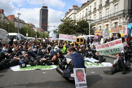 Nantes : Sit-in à la Braderie