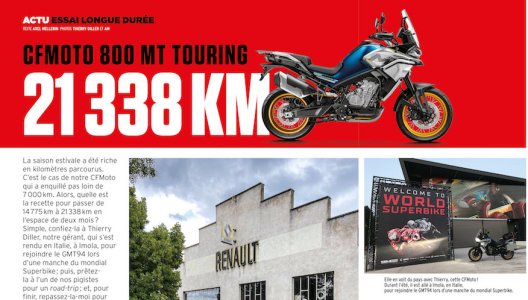 Moto Magazine 401 essai longue durée CFMoto 800 MT Touring