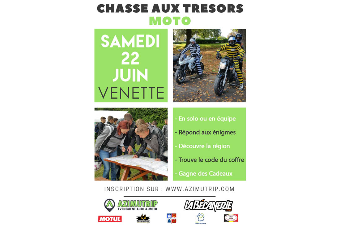 Chasse aux trésors moto à Venette (Oise)