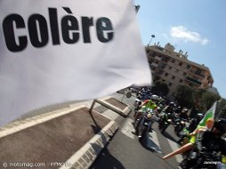 Manif 10 septembre : 600 motos à Nice