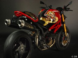 La Ducati 1100 Monster à la mode Christian Audigier (...)
