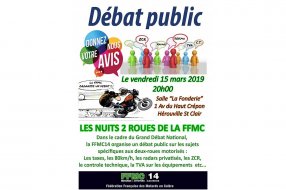 Débat public et nuit 2-roues de la FFMC14 (Calvados)