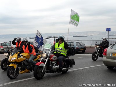 Manif moto Marseille (13) : place Paul Ricard