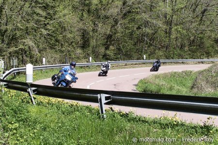 Rallye moto de la gendarmerie : trajectoire idéale